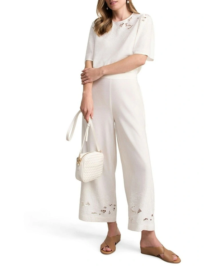 Embroidered Blouse in Warm White image 2