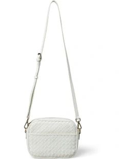 Woven Camera Bag in White