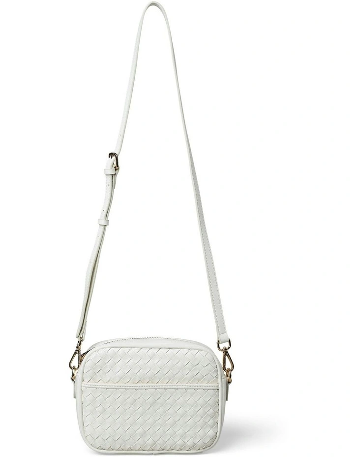 Woven Camera Bag in White image 1