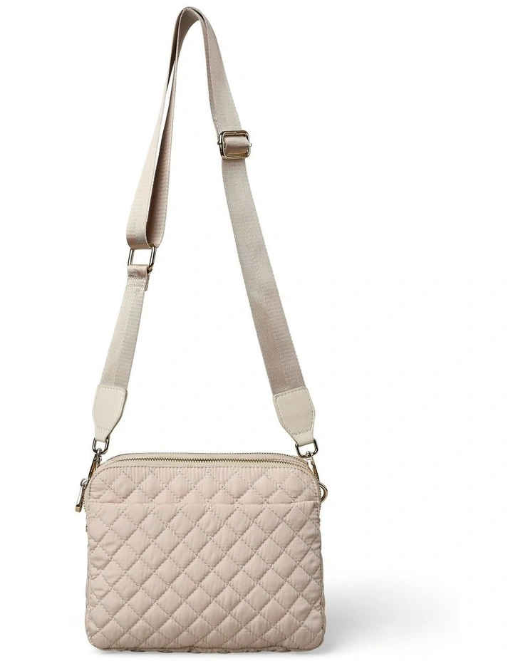 Quilted Crossbody Bag in Neutral image 1