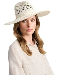 Open Weave Hat in Natural