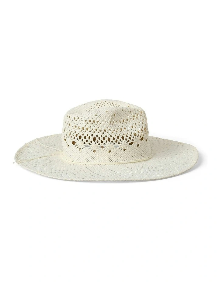 Open Weave Hat in Natural image 2