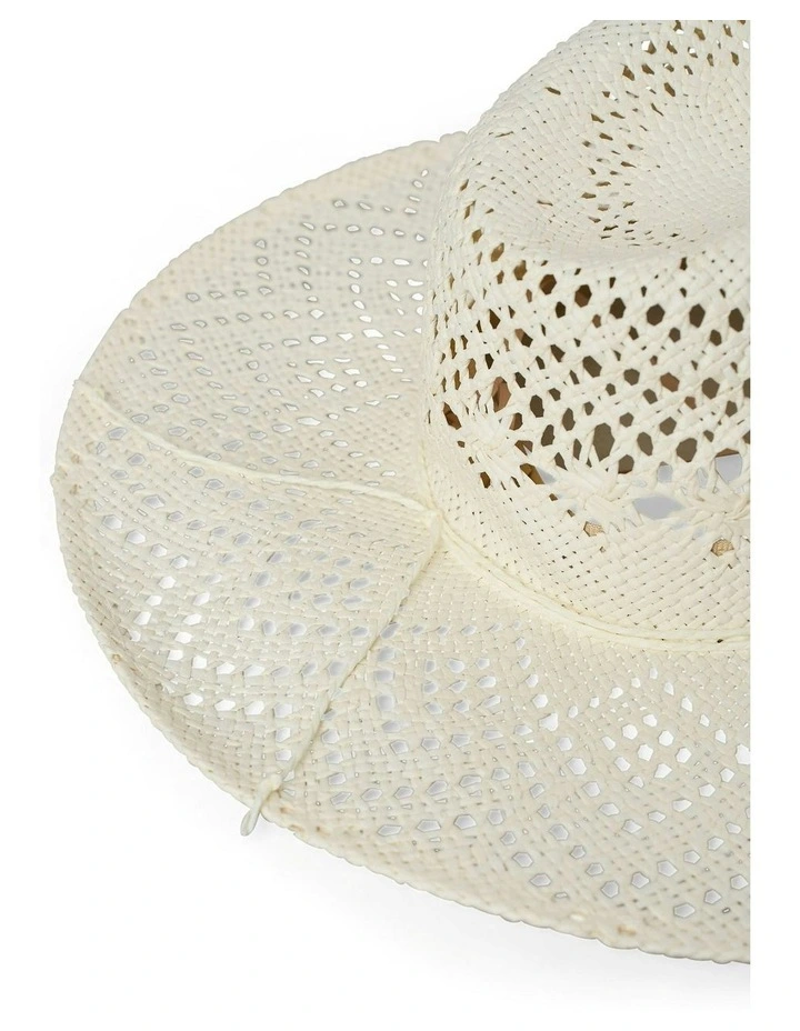Open Weave Hat in Natural image 3