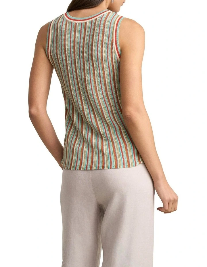 Stripe Knit Top in Multi image 2