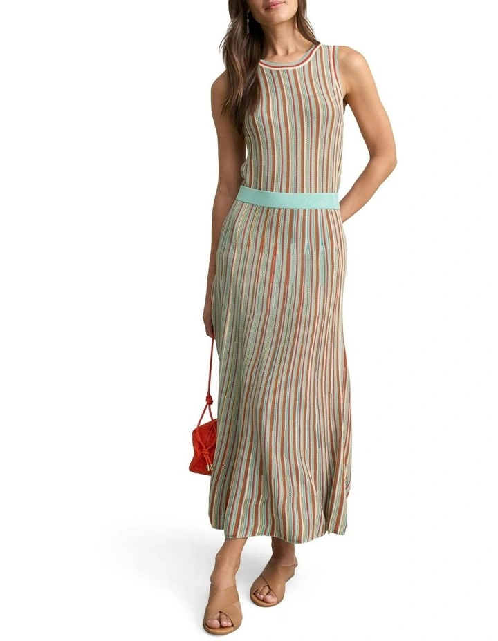 Stripe Knit Top in Multi image 3