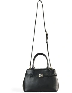 Buckle Detail Tote Bag in Black