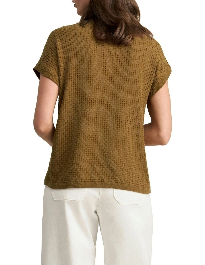 Basket Weave Knit in Tobacco image 2