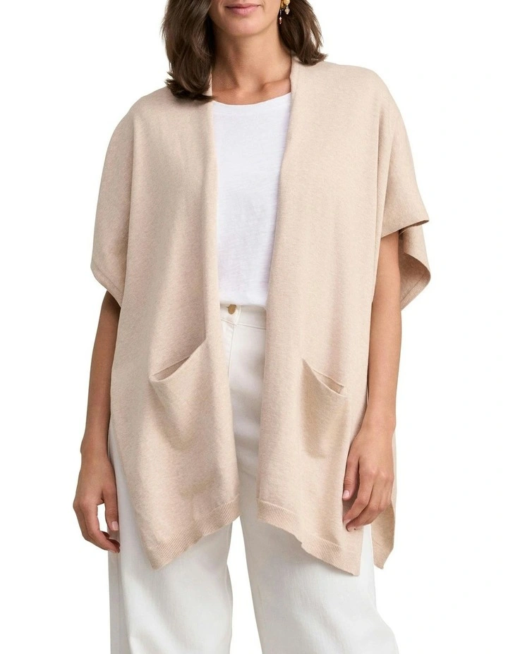 Pocket Front Wrap in Natural image 1