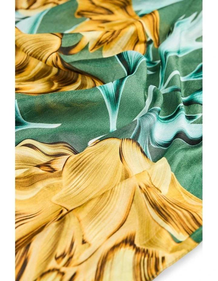 Floating Stems Scarf in Multi image 3