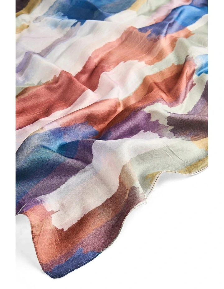Brush Stroke Scarf in Multi image 2