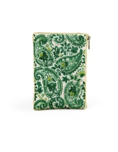 Paisley Print Cos Bag in Green