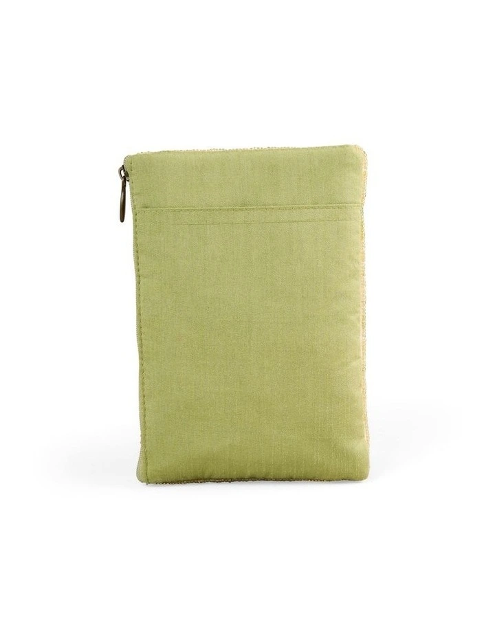 Paisley Print Cos Bag in Green image 5