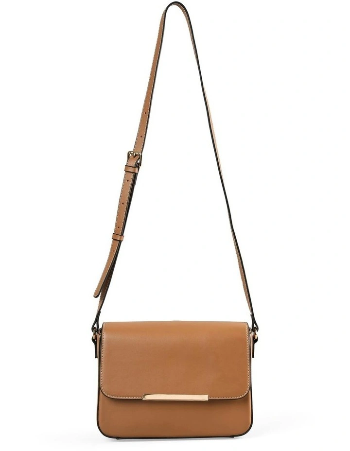 Structured Crossbody in Tan image 1