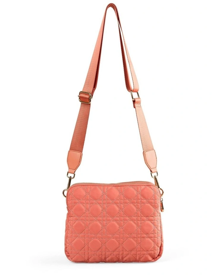 Quilted Crossbody in Terracotta image 4