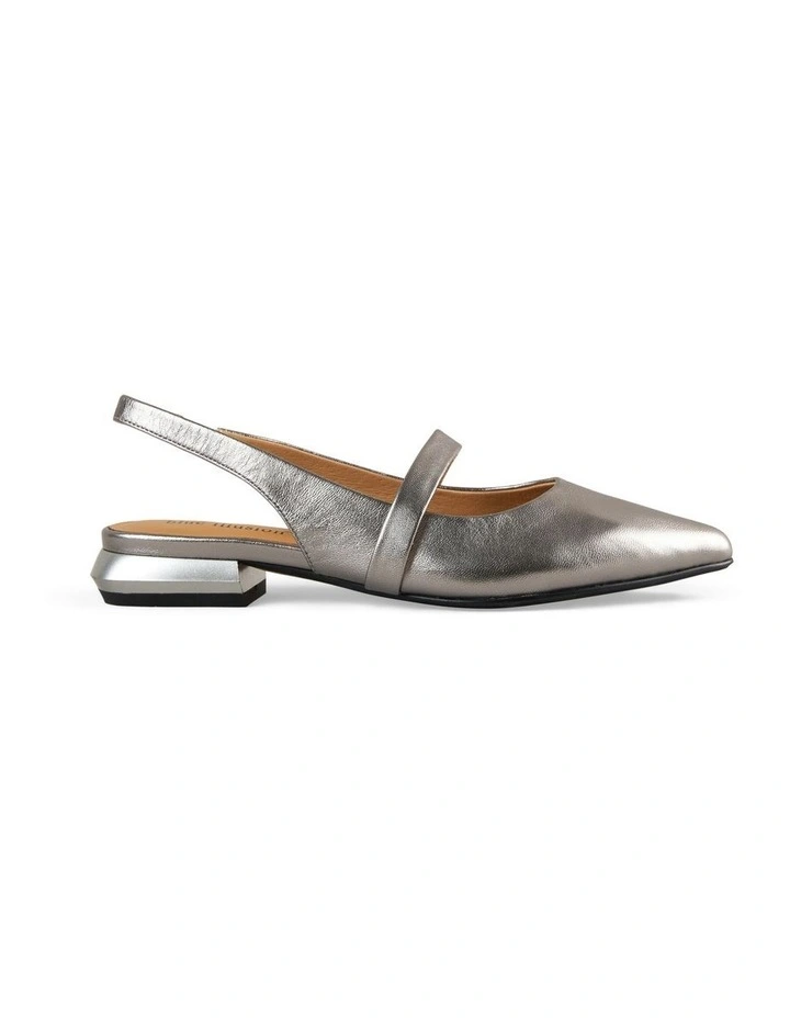 Elisa Pointed Flat in Metallic image 1