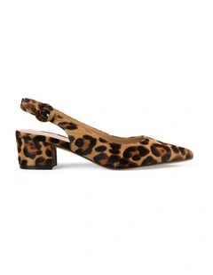 Colette Sling Back Heel in Leopard
