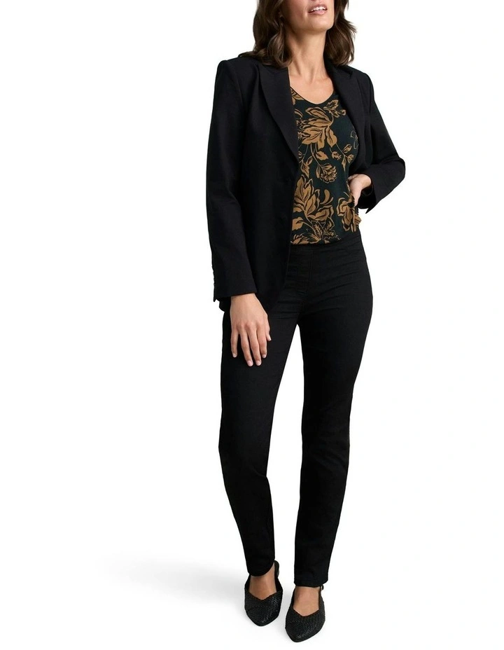 V-Neck Relaxed T-shirt in Winter Foliage image 3