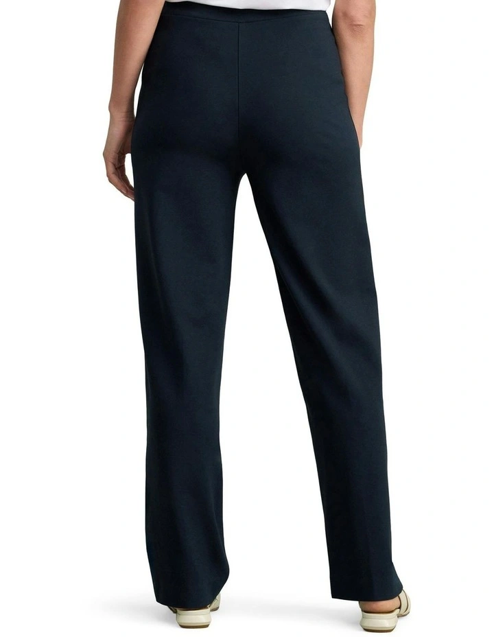 Straight Leg Ponte Pant in Ink image 2