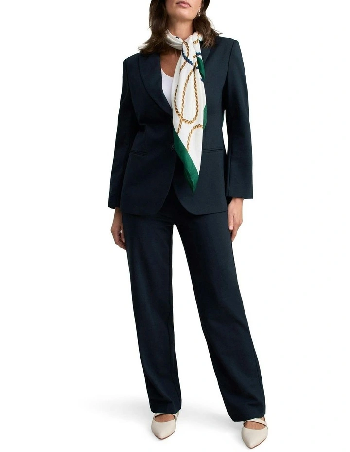 Straight Leg Ponte Pant in Ink image 3