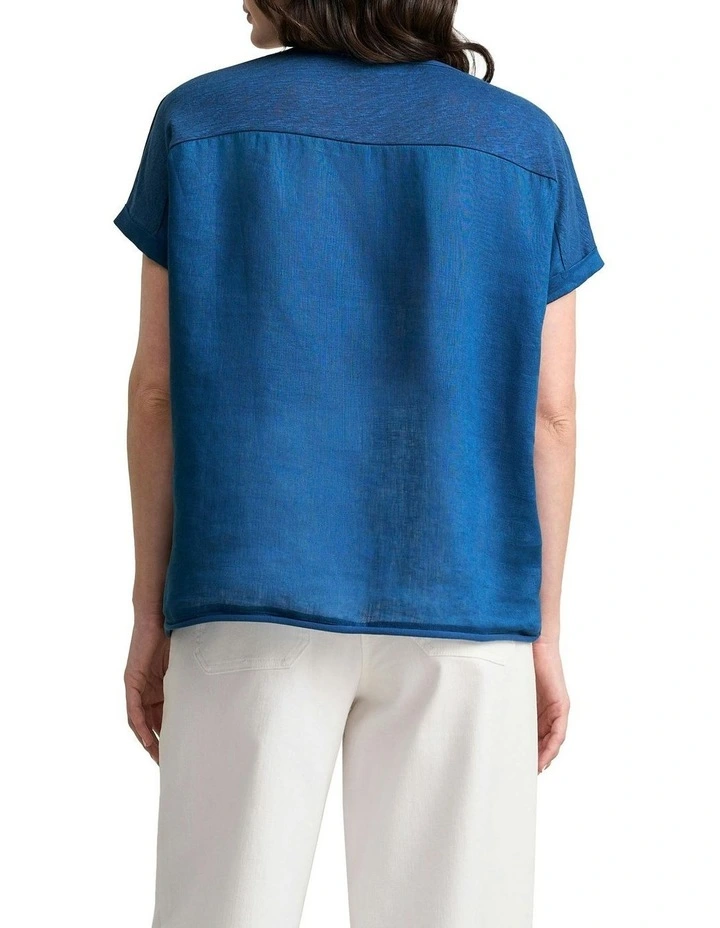 French Linen Gauze T-shirt in Thenards image 2