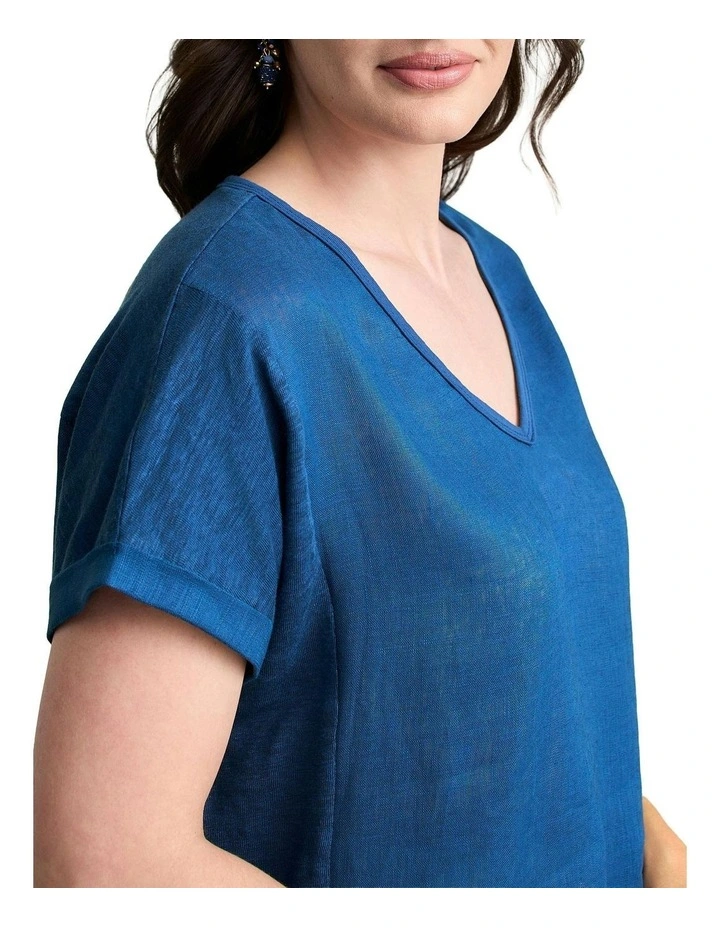 French Linen Gauze T-shirt in Thenards image 4