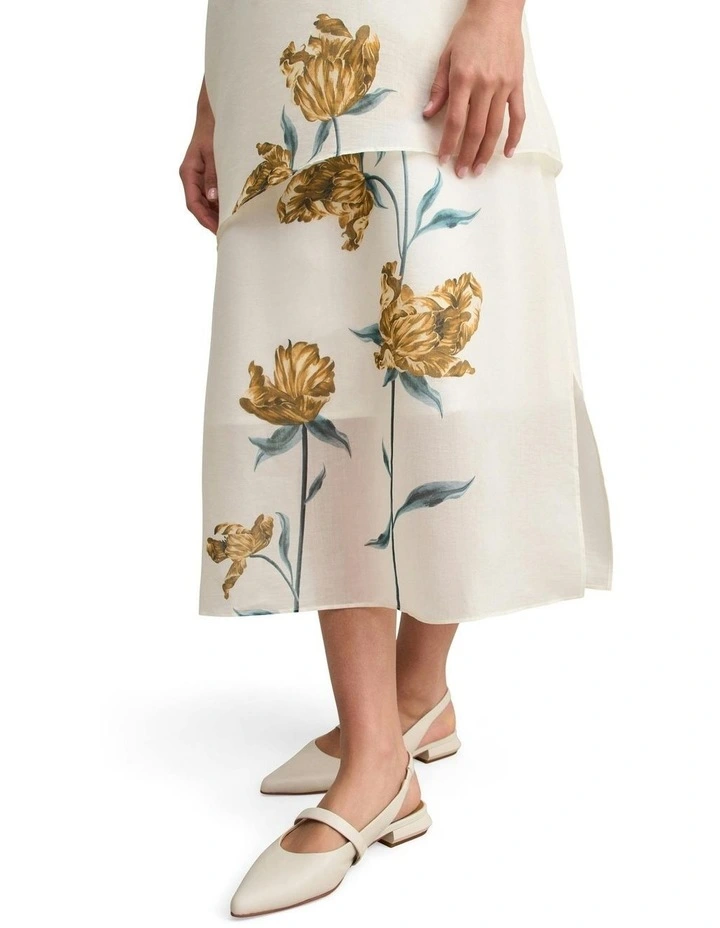 Sheer Layer Dress in Cream image 4