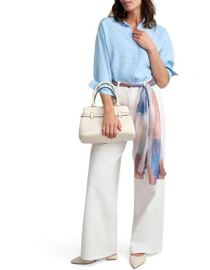 Split Back Relaxed Fit Shirt in Airey Blue image 1