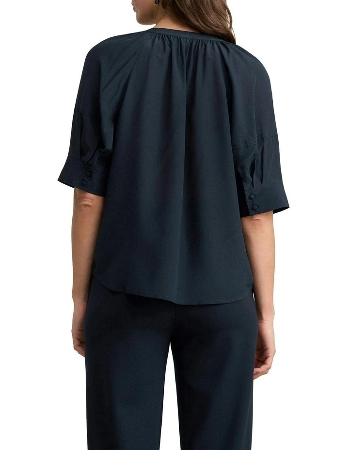 Silk Blouse in Ink image 2