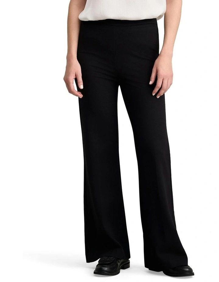 Bootleg Ponte Pant in Black image 1