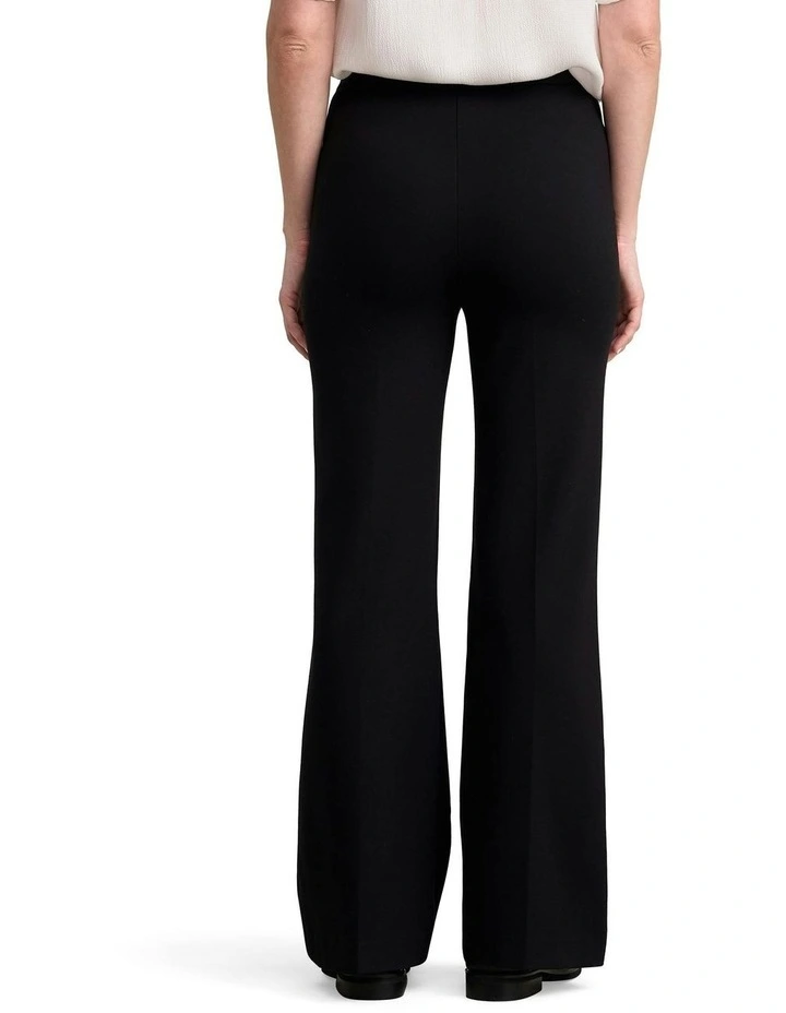 Bootleg Ponte Pant in Black image 2