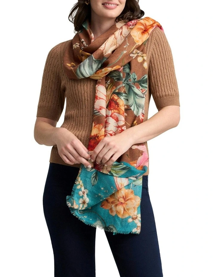 La Bohme Bloom Scarf in Multi image 4