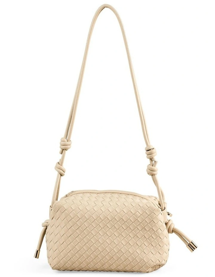 Soft Woven Crossbody in Stone image 5