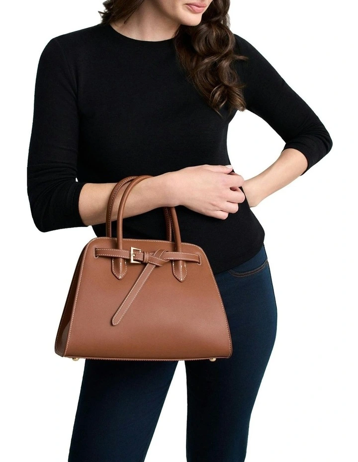 Bowler Bag in Dark Tan image 2