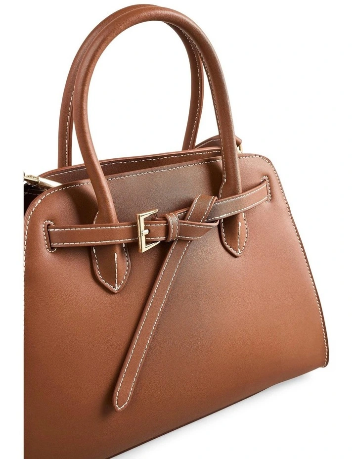 Bowler Bag in Dark Tan image 3