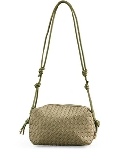 Soft Woven Crossbody in Khaki