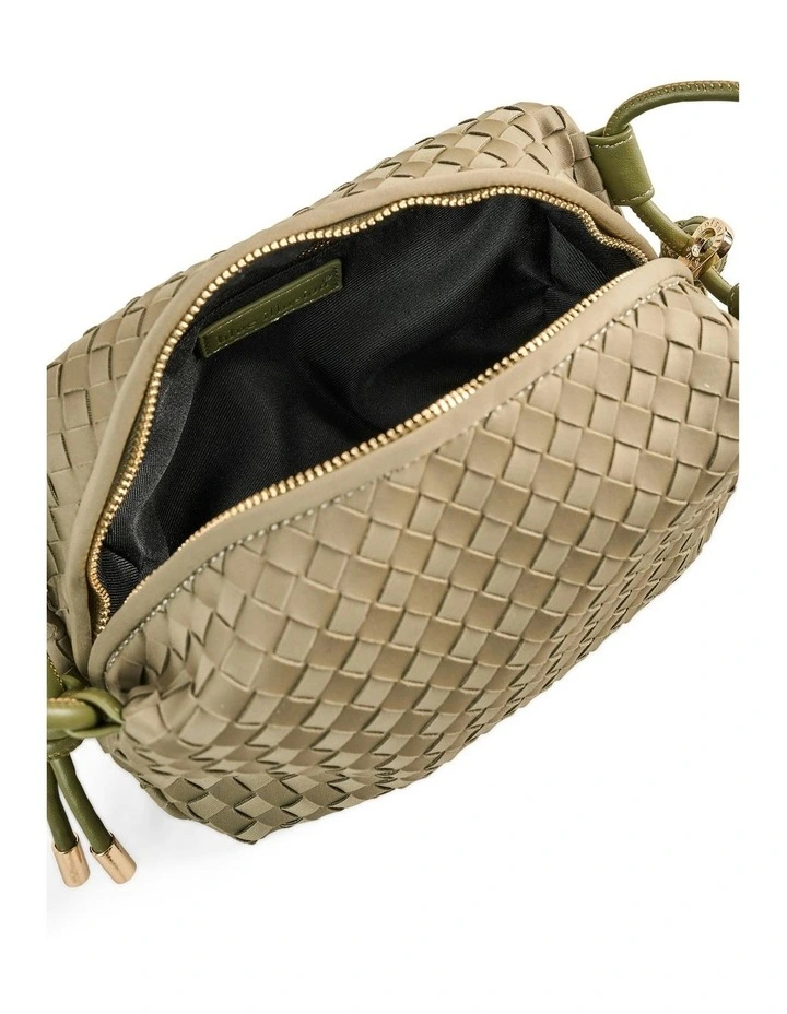 Soft Woven Crossbody in Khaki image 4