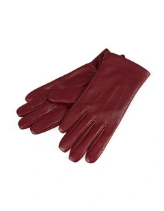 Leather Gloves in Wine