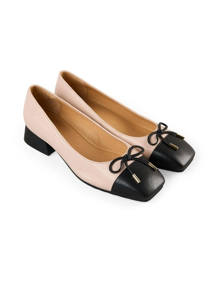 Joelle Two Tone Ballet in Nude image 3