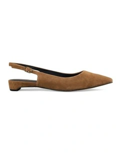 Agnes Slingback Shoe in Tobacco