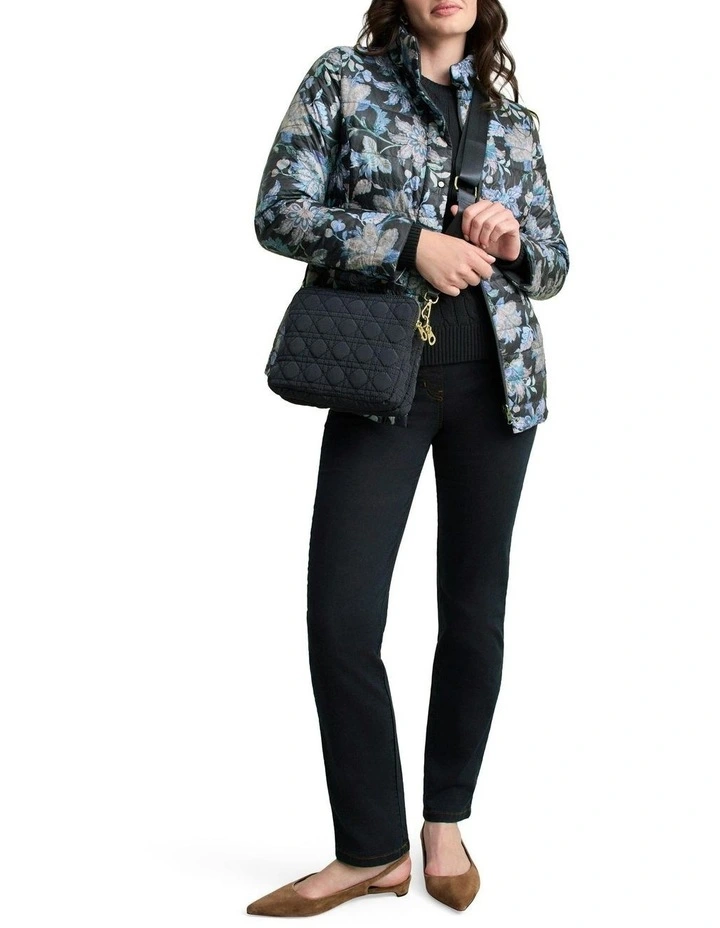 Reversible Puffer Jacket in Floral Chintz Print image 4