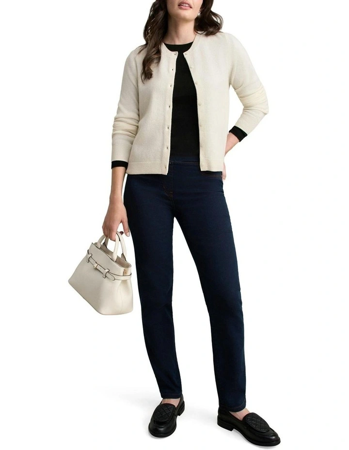 Classic Cardigan in Cream image 3