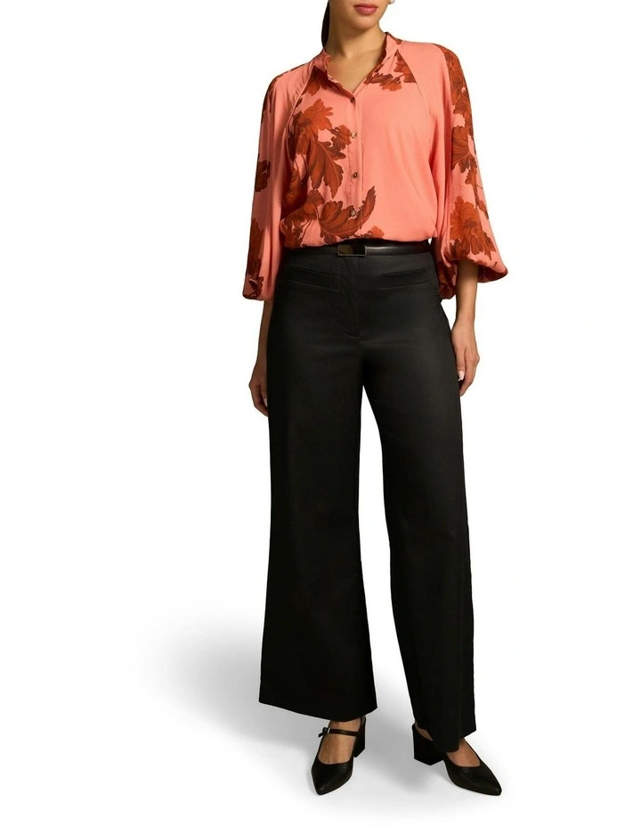 Panelled Raglan Shirt in Pink image 3