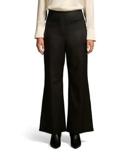High Waisted Bootleg Pant in Black