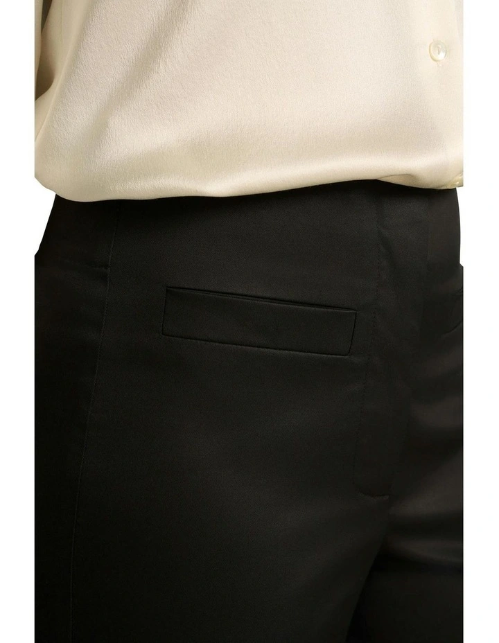 High Waisted Bootleg Pant in Black image 4