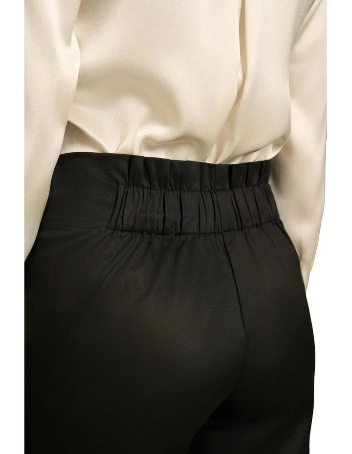 High Waisted Bootleg Pant in Black image 5