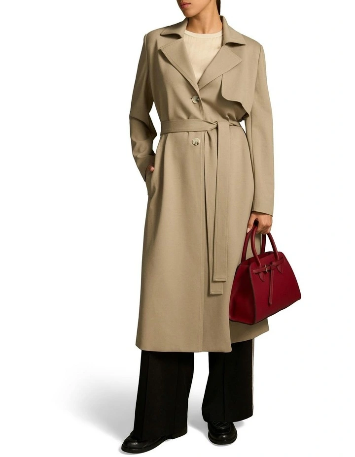 Ponte Trench Coat in Classic Tan image 5
