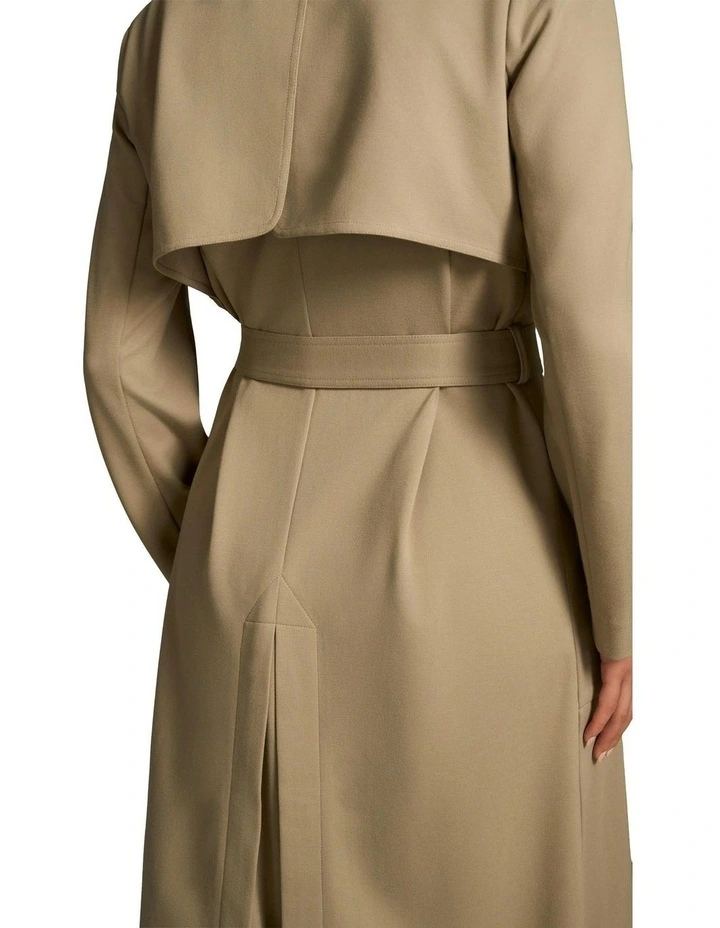 Ponte Trench Coat in Classic Tan image 6