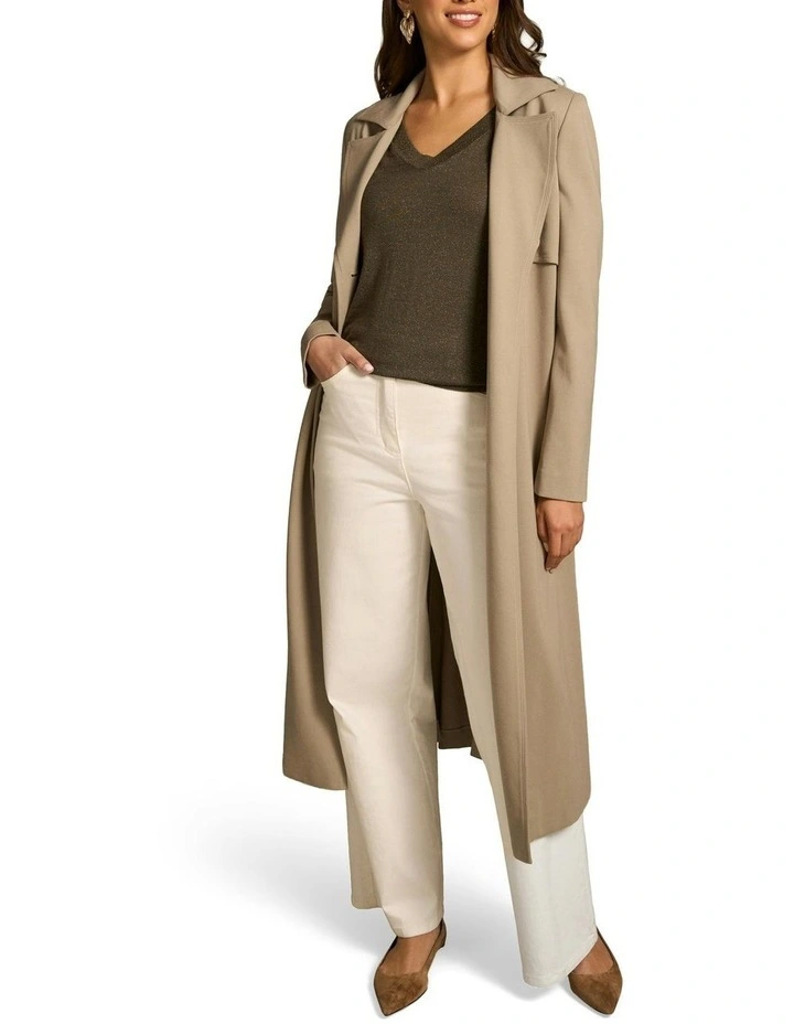 Half Sleeve Wool Knit in Olive image 4