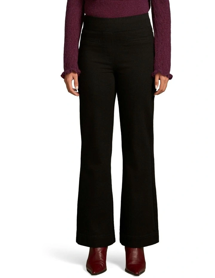 Bengajean Le Flare Pant in Black image 1