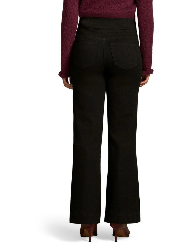 Bengajean Le Flare Pant in Black image 2